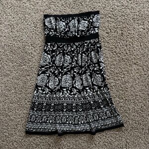 Micheal Kors floral strapless dress